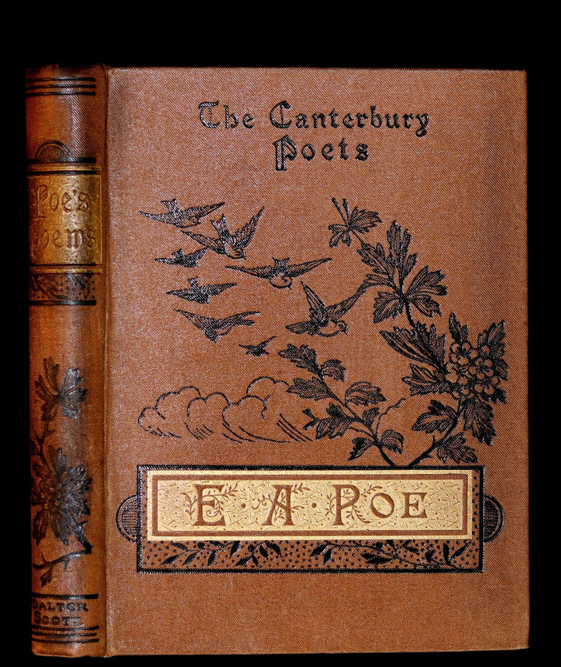 1885 Scarce Victorian Book - The Poetical Works of EDGAR ALLAN POE with the Masque of the Red Death.