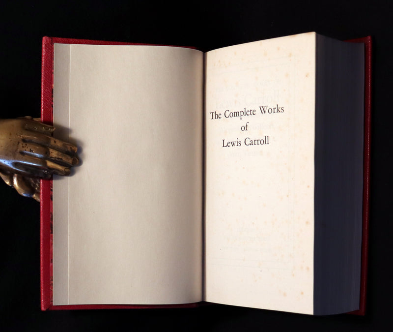 1939 Rare First Edition Book - Complete Works of Lewis Carroll including Alice's Adventures in Wonderland, Through the Looking-Glass, etc.