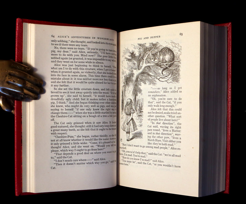 1939 Rare First Edition Book - Complete Works of Lewis Carroll including Alice's Adventures in Wonderland, Through the Looking-Glass, etc.