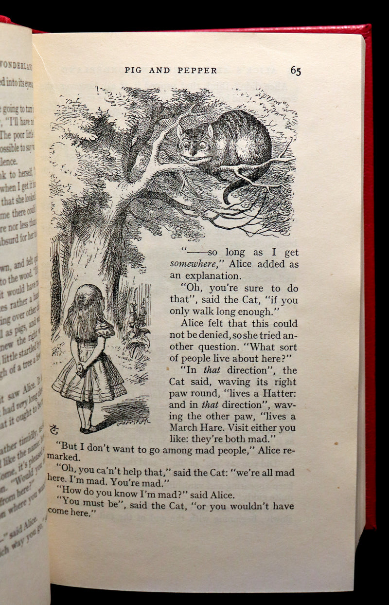 1939 Rare First Edition Book - Complete Works of Lewis Carroll including Alice's Adventures in Wonderland, Through the Looking-Glass, etc.