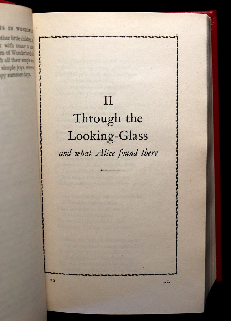 1939 Rare First Edition Book - Complete Works of Lewis Carroll including Alice's Adventures in Wonderland, Through the Looking-Glass, etc.