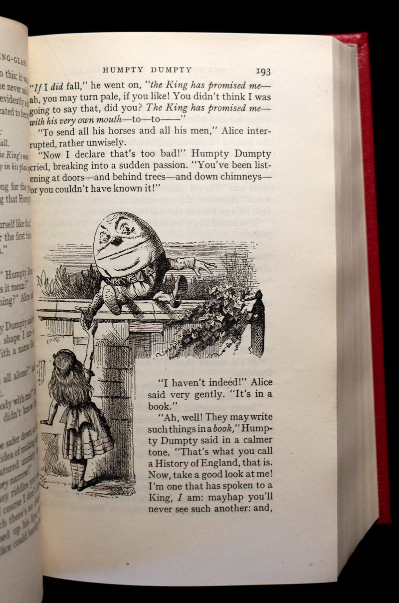 1939 Rare First Edition Book - Complete Works of Lewis Carroll including Alice's Adventures in Wonderland, Through the Looking-Glass, etc.