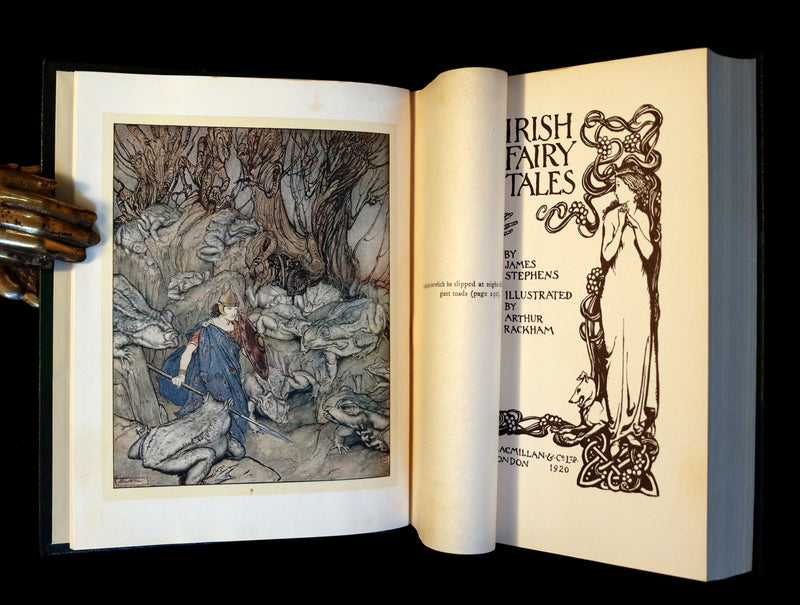 1920 Rare First Edition - Irish Fairy Tales by James Stephens illustrated by Arthur Rackham.