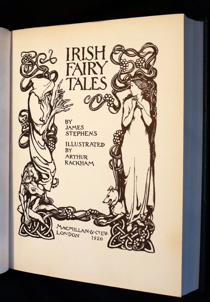 1920 Rare First Edition - Irish Fairy Tales by James Stephens illustrated by Arthur Rackham.