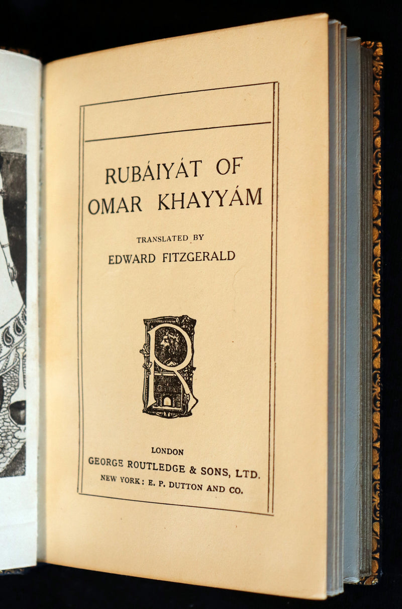 1900 Beautiful Ramage Binding - Rubaiyat of Omar Khayyam wonderfully Illustrated by James Gilbert.