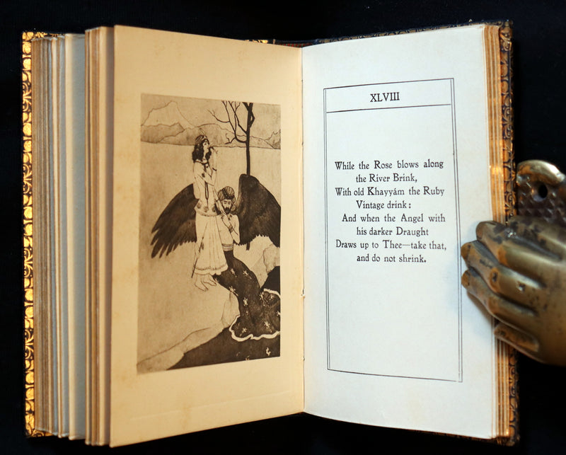 1900 Beautiful Ramage Binding - Rubaiyat of Omar Khayyam wonderfully Illustrated by James Gilbert.