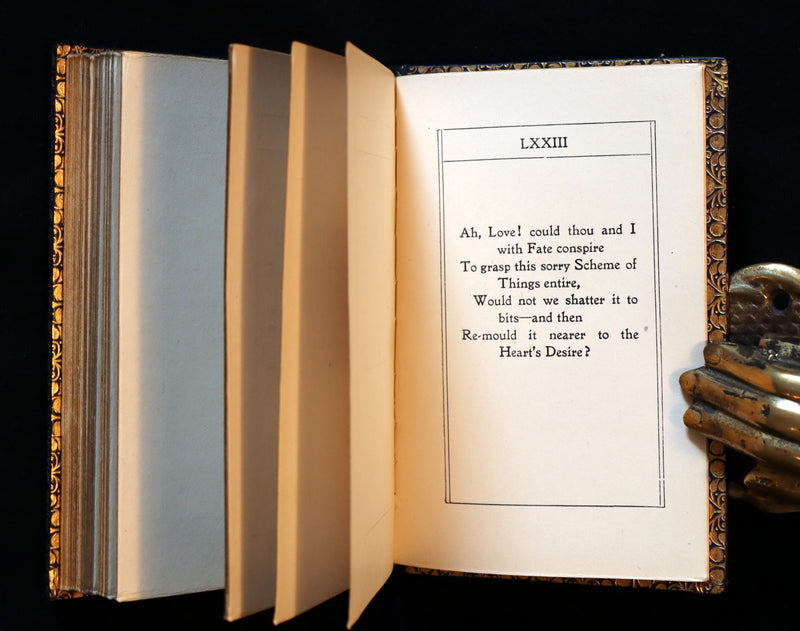 1900 Beautiful Ramage Binding - Rubaiyat of Omar Khayyam wonderfully Illustrated by James Gilbert.