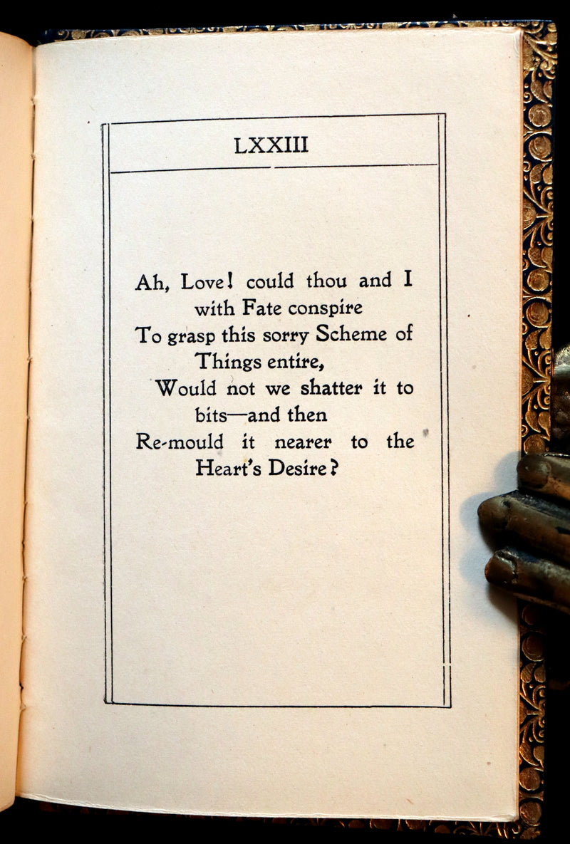 1900 Beautiful Ramage Binding - Rubaiyat of Omar Khayyam wonderfully Illustrated by James Gilbert.