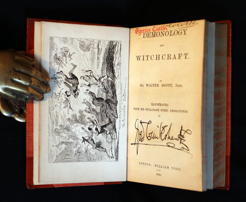 1868 Scarce Edition - Demonology & Witchcraft - WITCHES & FAIRIES with 6 illustrations by Cruikshank.