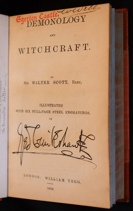 1868 Scarce Edition - Demonology & Witchcraft - WITCHES & FAIRIES with 6 illustrations by Cruikshank.