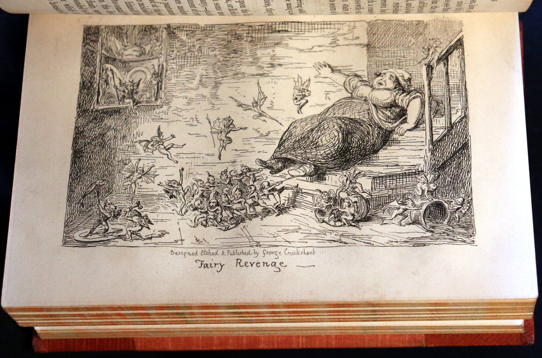 1868 Scarce Edition - Demonology & Witchcraft - WITCHES & FAIRIES with 6 illustrations by Cruikshank.