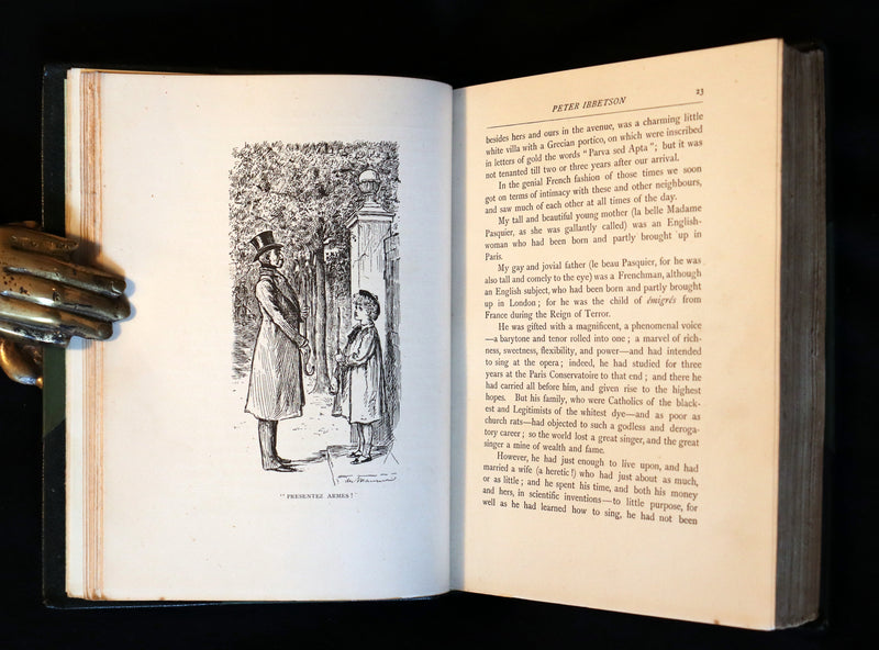 1896 Rare Book - Peter Ibbetson - A strange tale of Communication through Dreams by George Du Maurier.