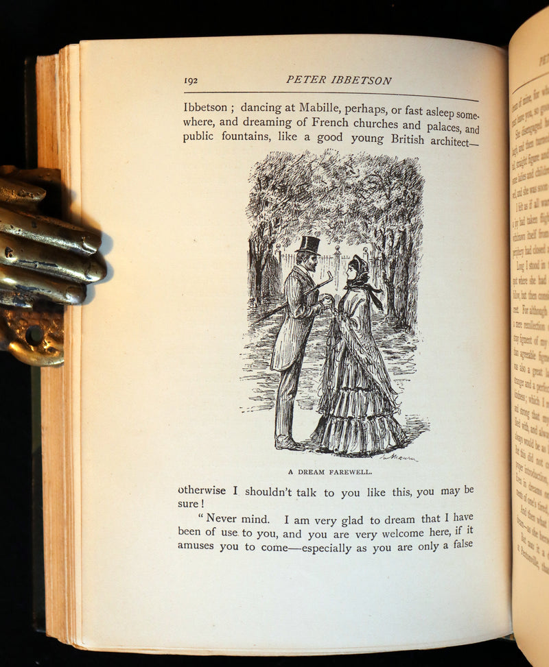1896 Rare Book - Peter Ibbetson - A strange tale of Communication through Dreams by George Du Maurier.