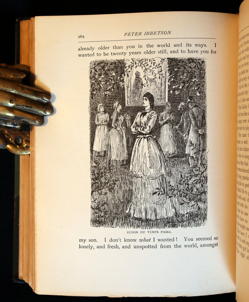 1896 Rare Book - Peter Ibbetson - A strange tale of Communication through Dreams by George Du Maurier.