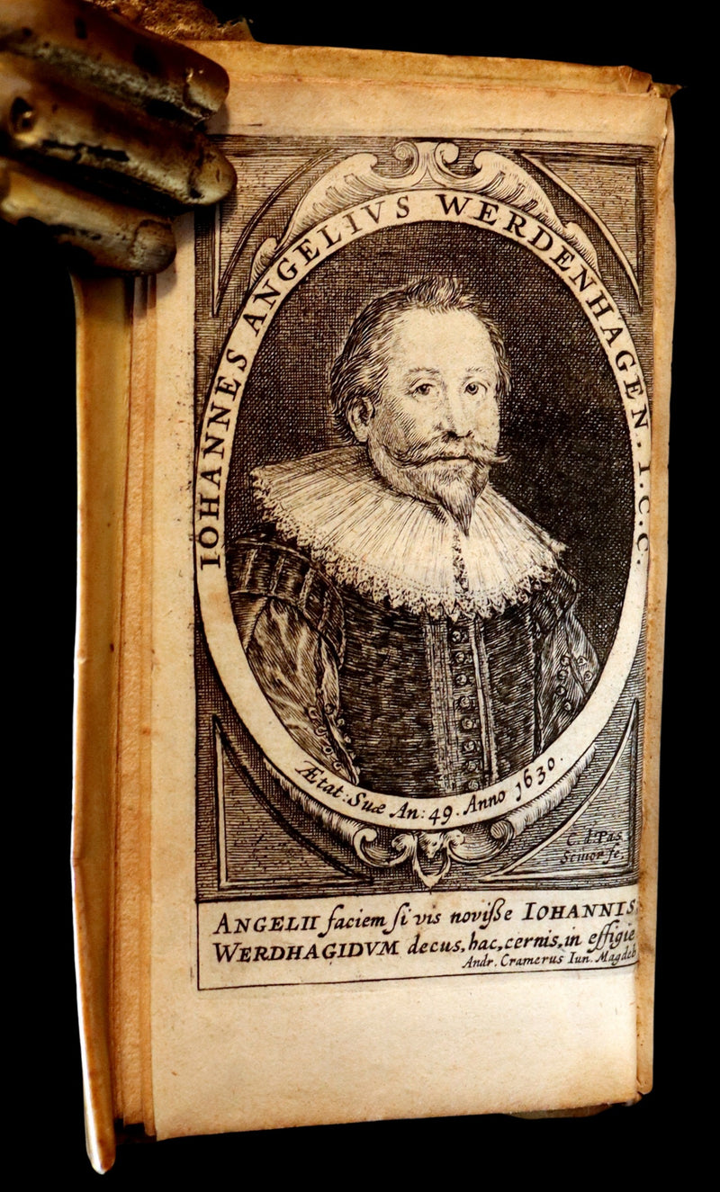 1631 Rare vellum Latin Book - Historical Foundations of the Hanseatic Republics by Johann Angelius (von) Werdenhagen.