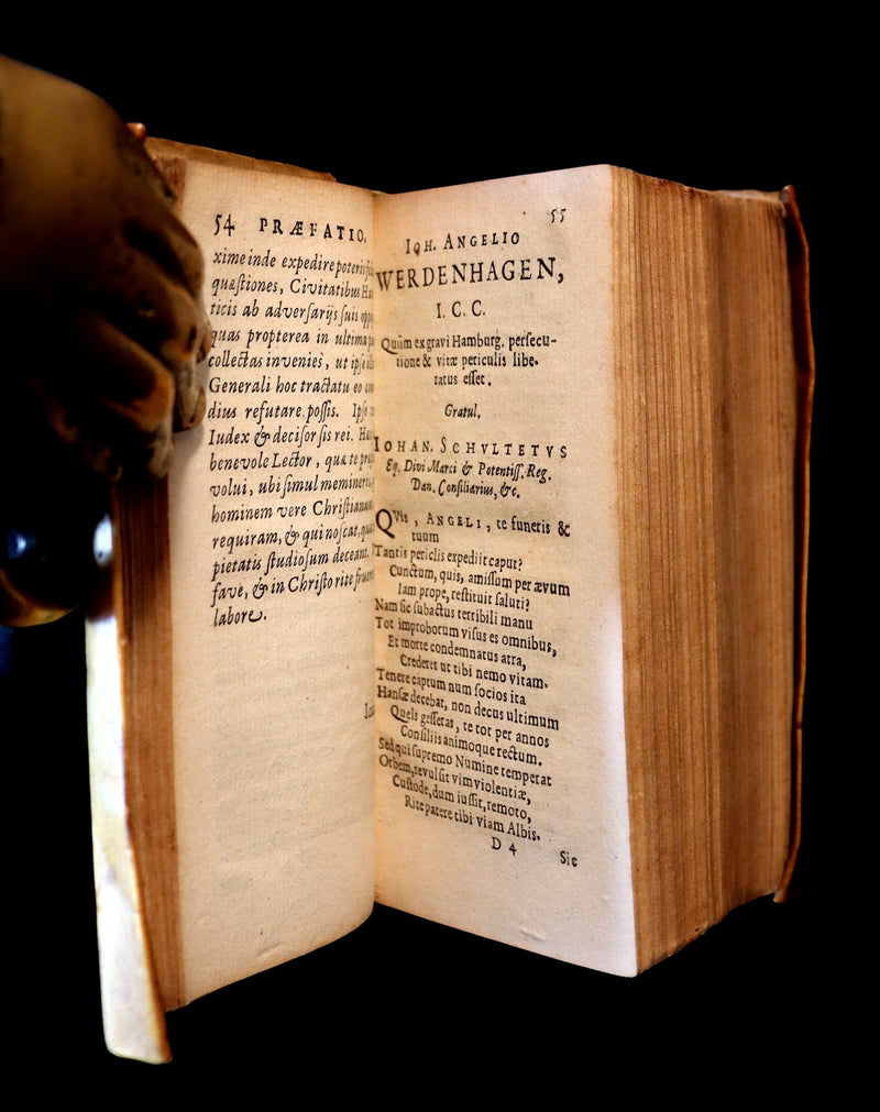 1631 Rare vellum Latin Book - Historical Foundations of the Hanseatic Republics by Johann Angelius (von) Werdenhagen.