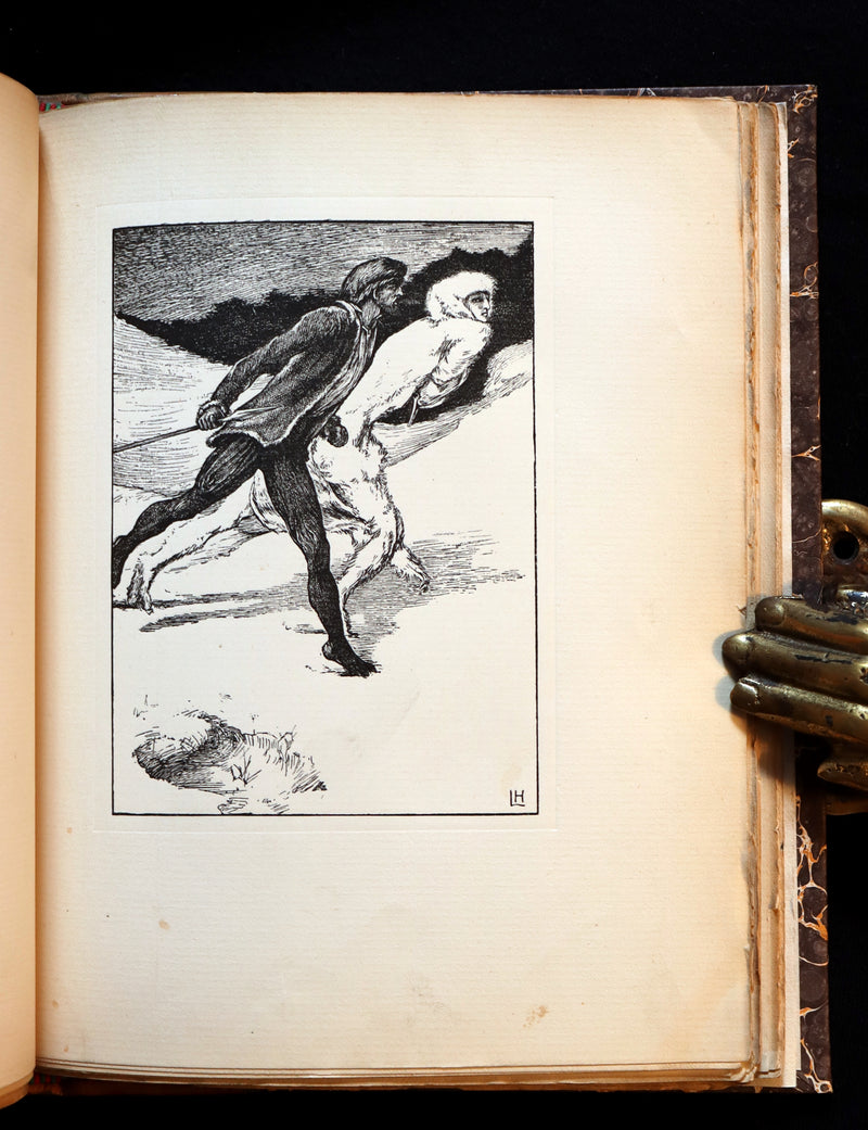 1896 Rare Book on Werewolves - THE WERE-WOLF written by Clemence Housman. First Edition.