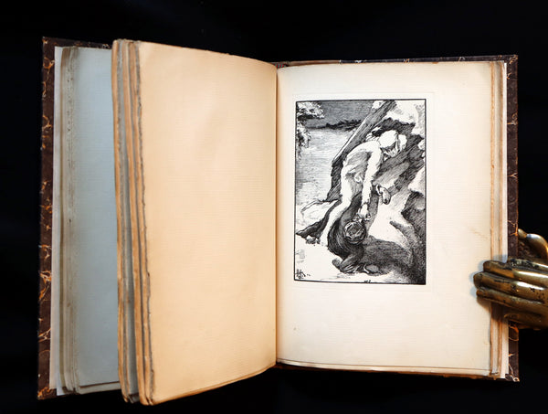 1896 Rare Book on Werewolves - THE WERE-WOLF written by Clemence Housman. First Edition.