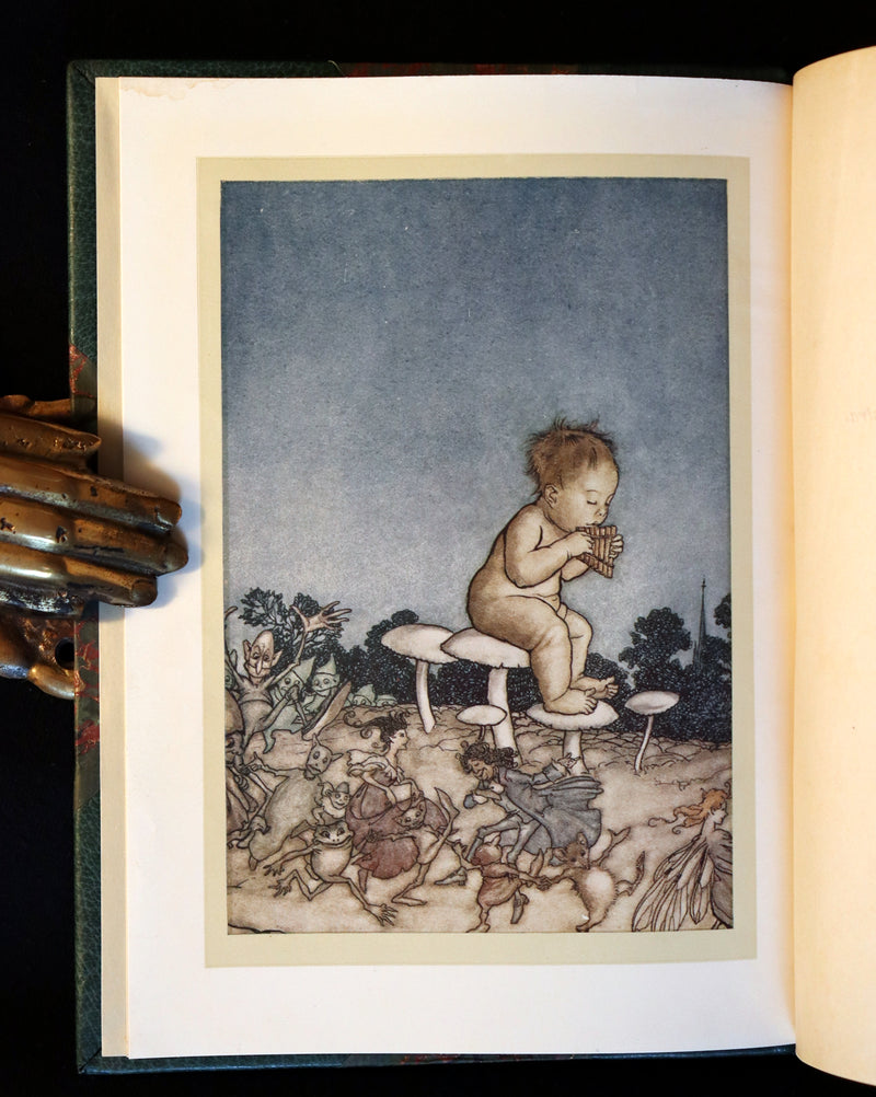 1910 Rare Book - PETER PAN in Kensington Garden illustrated by Arthur Rackham.
