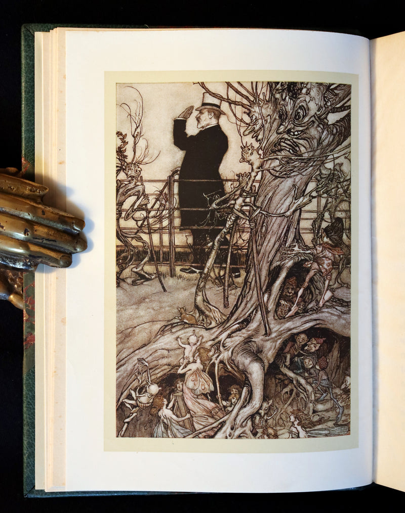 1910 Rare Book - PETER PAN in Kensington Garden illustrated by Arthur Rackham.