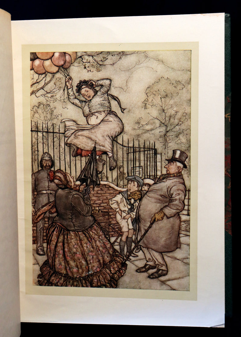 1910 Rare Book - PETER PAN in Kensington Garden illustrated by Arthur Rackham.