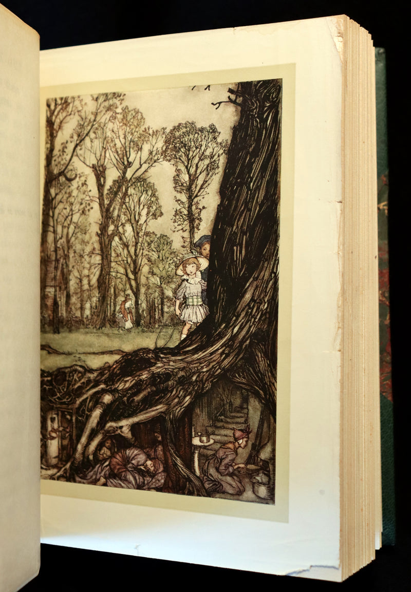 1910 Rare Book - PETER PAN in Kensington Garden illustrated by Arthur Rackham.