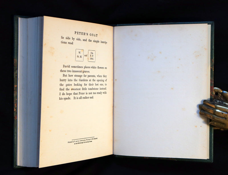 1910 Rare Book - PETER PAN in Kensington Garden illustrated by Arthur Rackham.