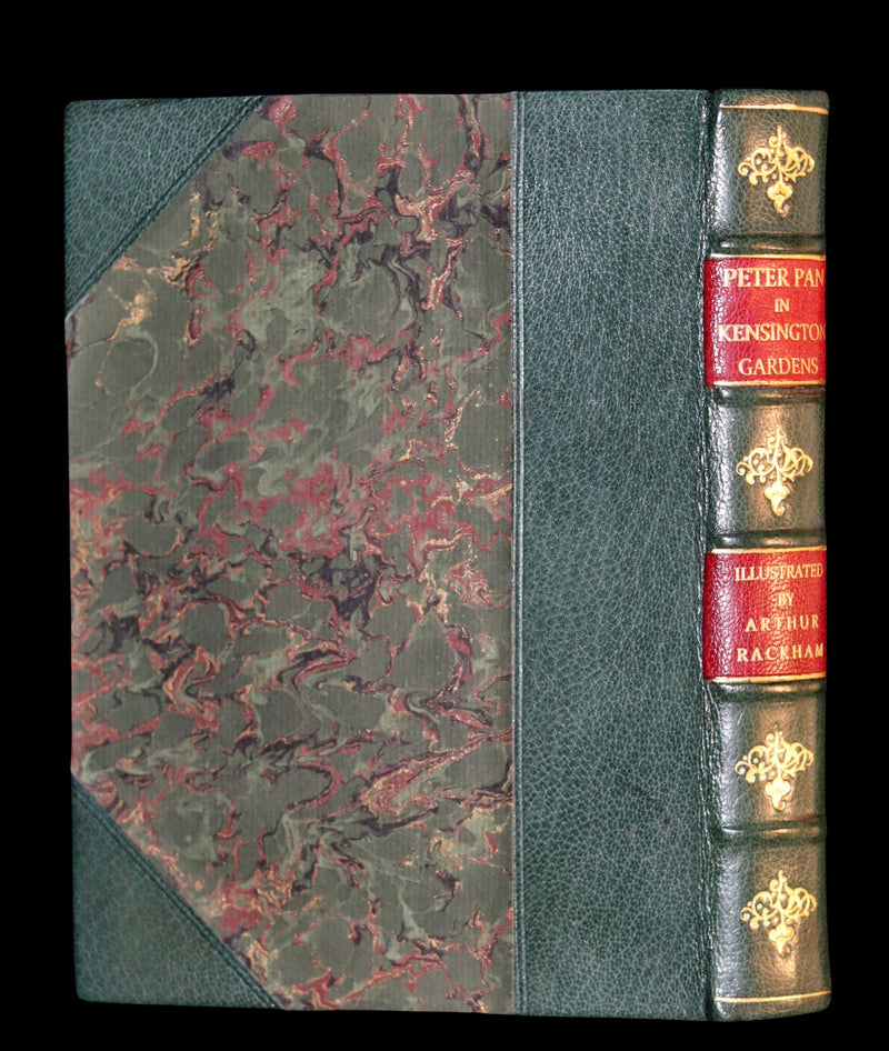 1910 Rare Book - PETER PAN in Kensington Garden illustrated by Arthur Rackham.