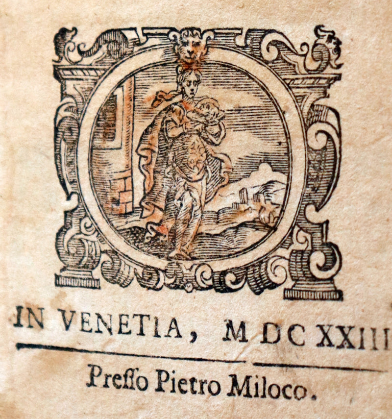 1623 Scarce Italian vellum Book ~ Phyllis of Scyros ~ Filli di Sciro favola pastorale Del Conte Guidobaldo de Bonarelli.