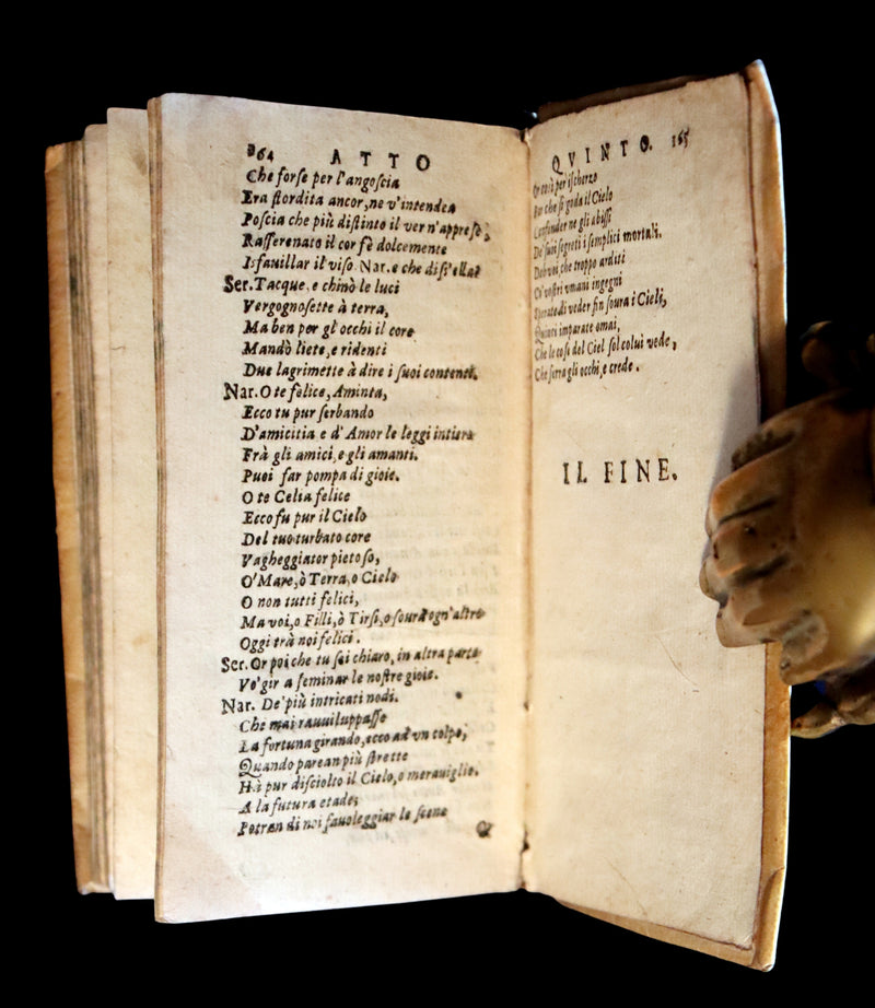 1623 Scarce Italian vellum Book ~ Phyllis of Scyros ~ Filli di Sciro favola pastorale Del Conte Guidobaldo de Bonarelli.