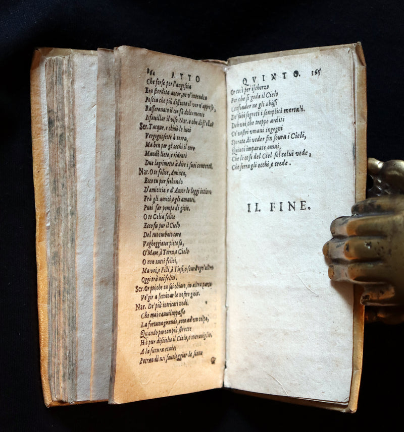 1623 Scarce Italian vellum Book ~ Phyllis of Scyros ~ Filli di Sciro favola pastorale Del Conte Guidobaldo de Bonarelli.