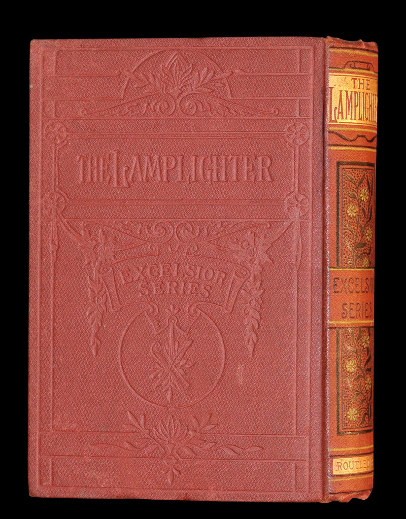 1880 Rare Victorian Book - The LAMPLIGHTER by Maria Susanna Cummins.