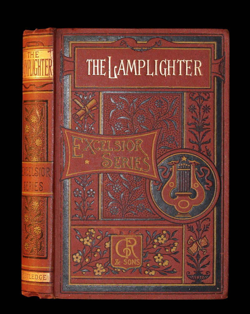1880 Rare Victorian Book - The LAMPLIGHTER by Maria Susanna Cummins.