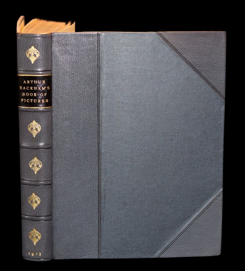 1913 Rare First Edition - Arthur RACKHAM's Book of Pictures - Magic, Elves, Goblins, Dragons, Frog Prince, Santa Claus, Sea Serpent, etc.