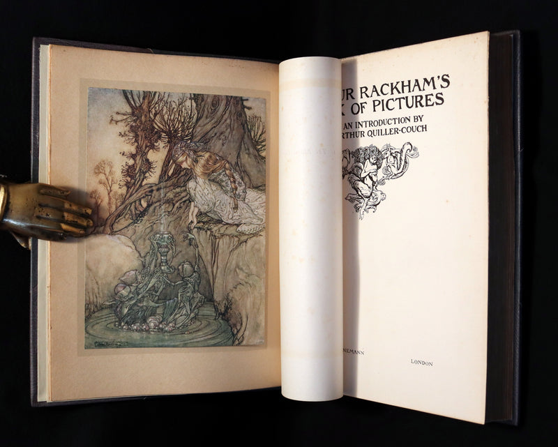 1913 Rare First Edition - Arthur RACKHAM's Book of Pictures - Magic, Elves, Goblins, Dragons, Frog Prince, Santa Claus, Sea Serpent, etc.