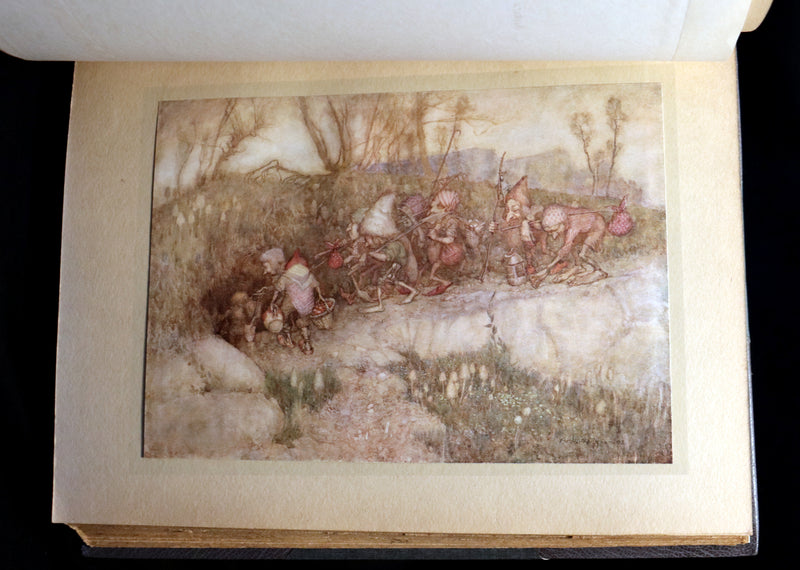 1913 Rare First Edition - Arthur RACKHAM's Book of Pictures - Magic, Elves, Goblins, Dragons, Frog Prince, Santa Claus, Sea Serpent, etc.