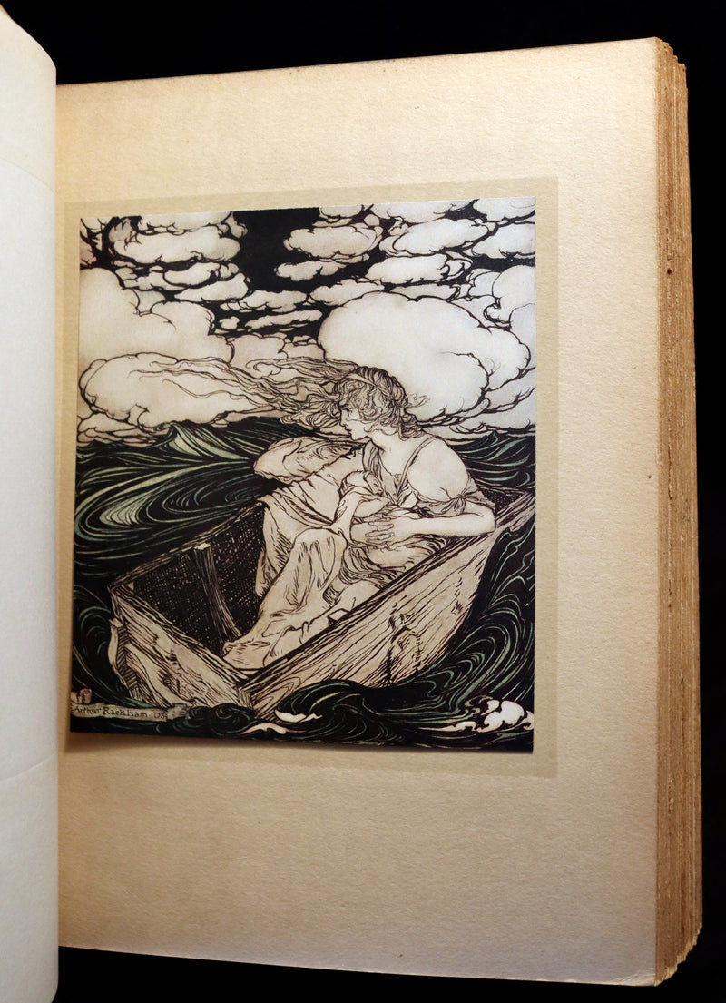 1913 Rare First Edition - Arthur RACKHAM's Book of Pictures - Magic, Elves, Goblins, Dragons, Frog Prince, Santa Claus, Sea Serpent, etc.