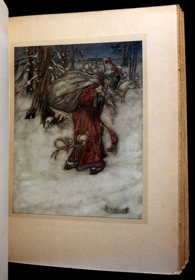 1913 Rare First Edition - Arthur RACKHAM's Book of Pictures - Magic, Elves, Goblins, Dragons, Frog Prince, Santa Claus, Sea Serpent, etc.
