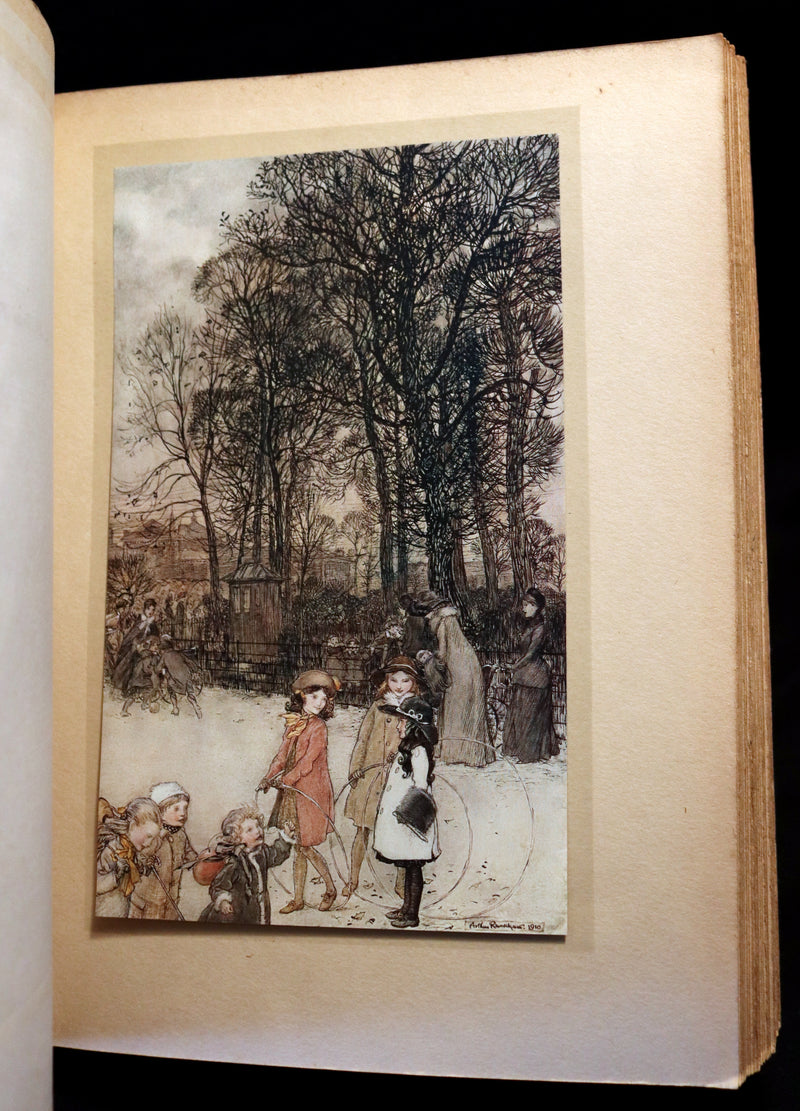 1913 Rare First Edition - Arthur RACKHAM's Book of Pictures - Magic, Elves, Goblins, Dragons, Frog Prince, Santa Claus, Sea Serpent, etc.