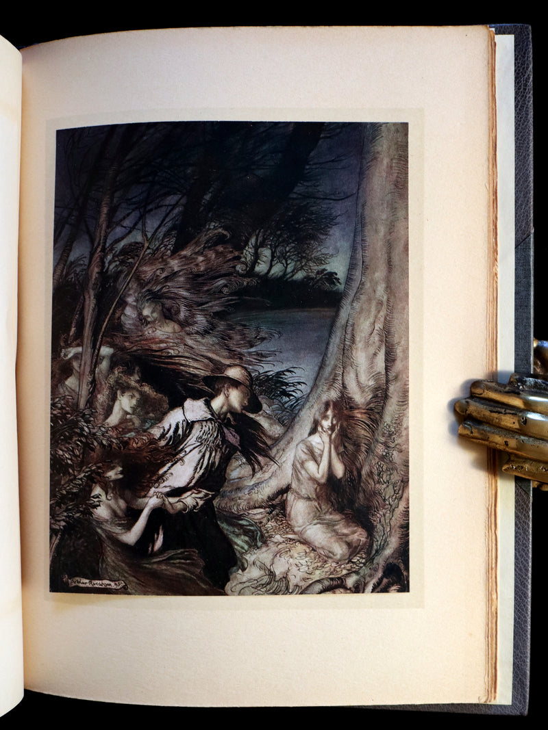 1913 Rare First Edition - Arthur RACKHAM's Book of Pictures - Magic, Elves, Goblins, Dragons, Frog Prince, Santa Claus, Sea Serpent, etc.