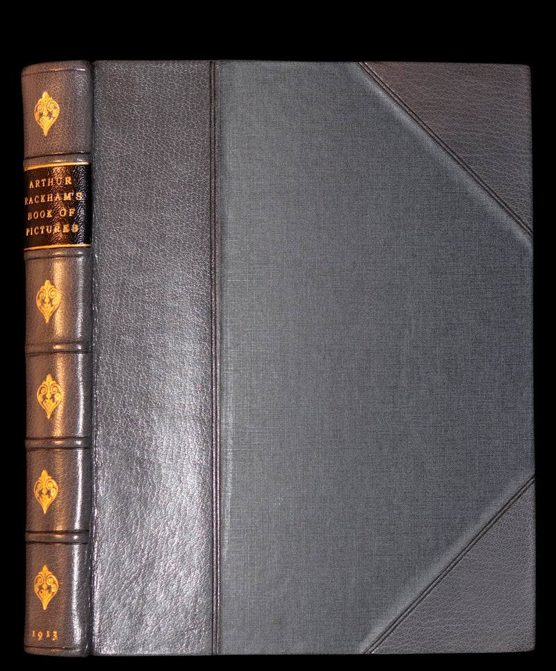 1913 Rare First Edition - Arthur RACKHAM's Book of Pictures - Magic, Elves, Goblins, Dragons, Frog Prince, Santa Claus, Sea Serpent, etc.