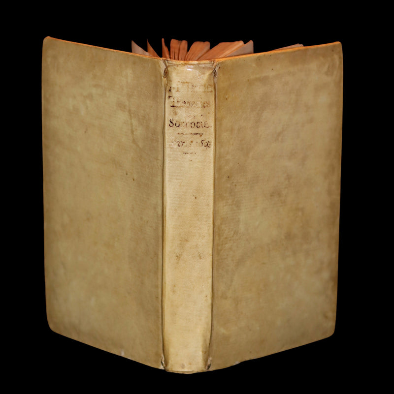 1693 Rare French vellum Book - Sophocles' Tragedies - Oedipe & Electre (Oedipus & Electra).