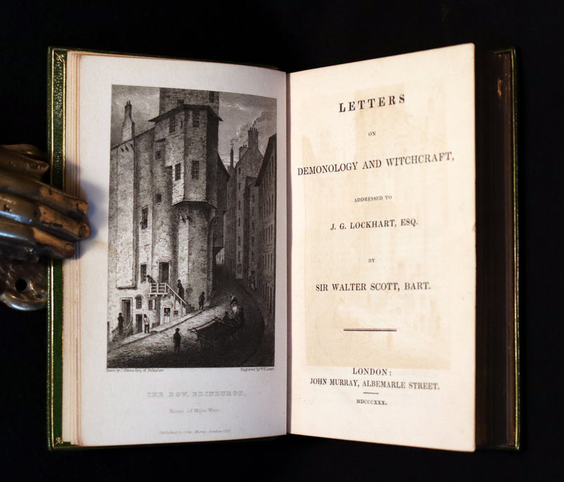 1830 1stED with 3 States illustrations by CRUIKSHANK- Letters on DEMONOLOGY & WITCHCRAFT by W. Scott bound by RIVIERE.