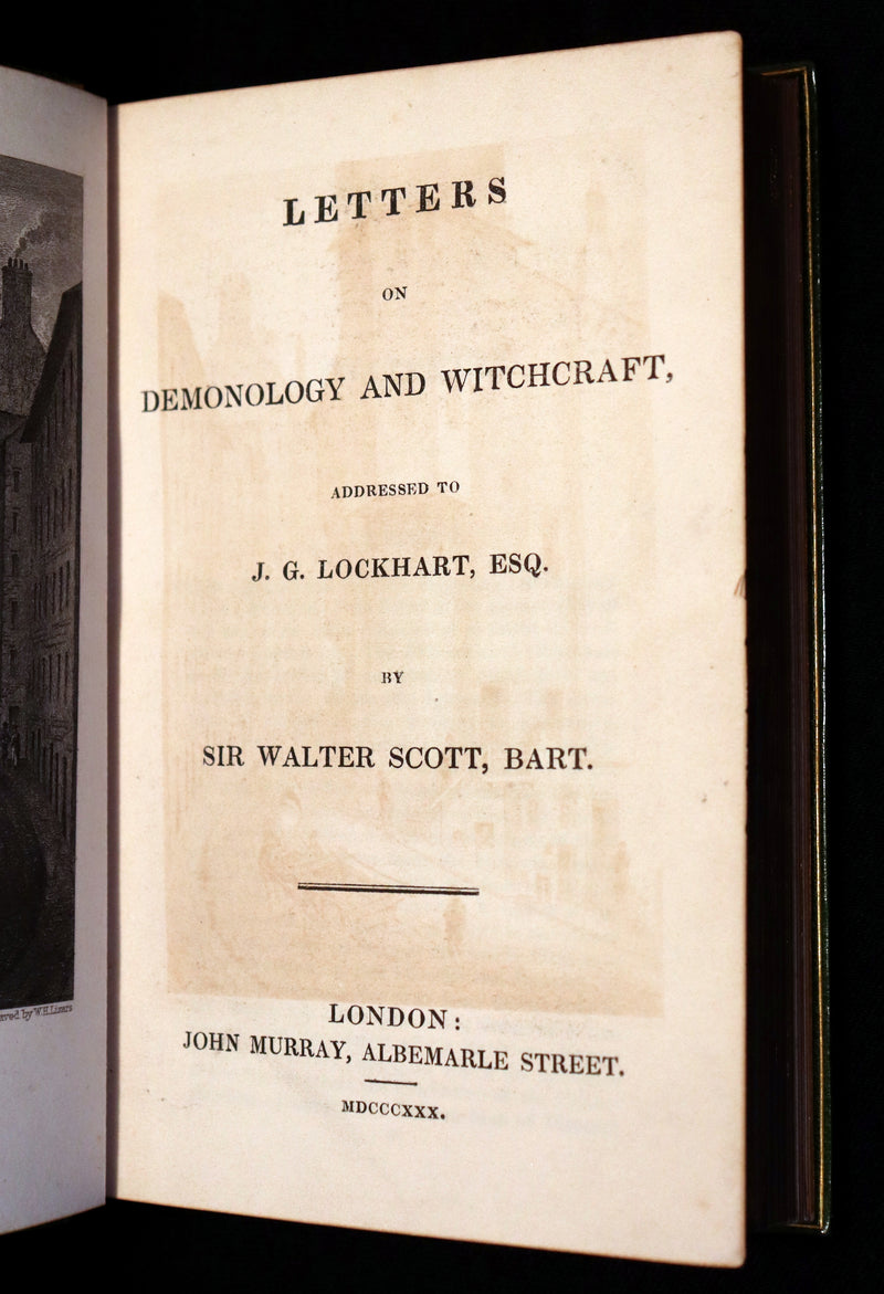1830 1stED with 3 States illustrations by CRUIKSHANK- Letters on DEMONOLOGY & WITCHCRAFT by W. Scott bound by RIVIERE.