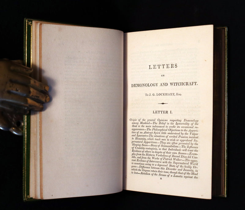 1830 1stED with 3 States illustrations by CRUIKSHANK- Letters on DEMONOLOGY & WITCHCRAFT by W. Scott bound by RIVIERE.