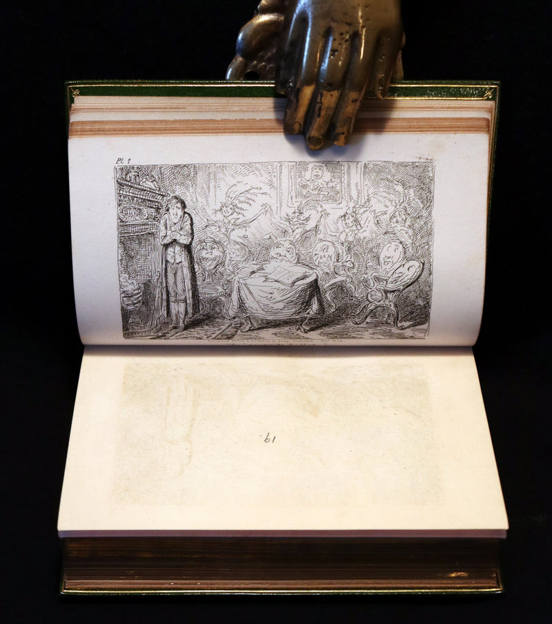 1830 1stED with 3 States illustrations by CRUIKSHANK- Letters on DEMONOLOGY & WITCHCRAFT by W. Scott bound by RIVIERE.