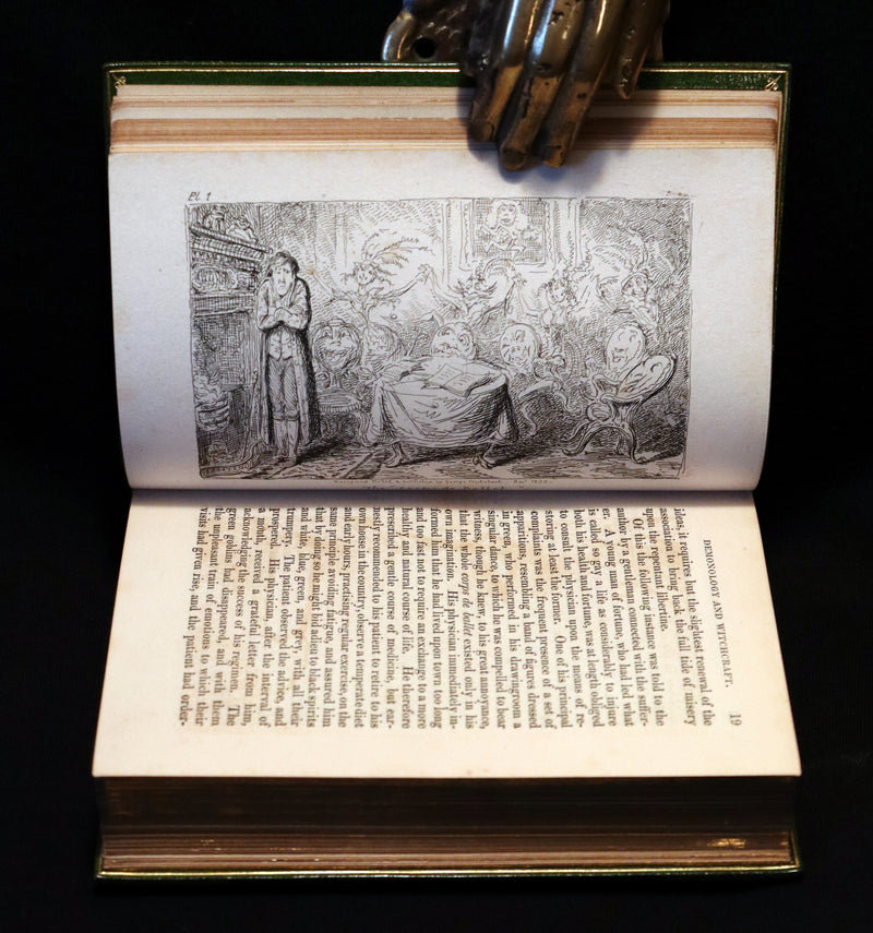 1830 1stED with 3 States illustrations by CRUIKSHANK- Letters on DEMONOLOGY & WITCHCRAFT by W. Scott bound by RIVIERE.