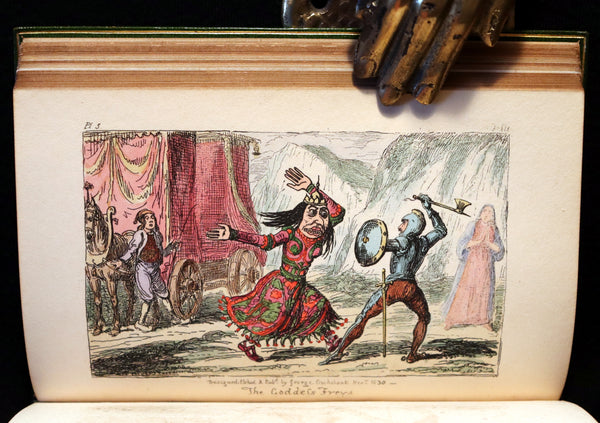 1830 1stED with 3 States illustrations by CRUIKSHANK- Letters on DEMONOLOGY & WITCHCRAFT by W. Scott bound by RIVIERE.