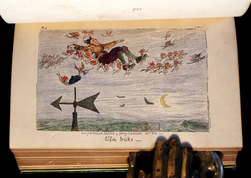 1830 1stED with 3 States illustrations by CRUIKSHANK- Letters on DEMONOLOGY & WITCHCRAFT by W. Scott bound by RIVIERE.