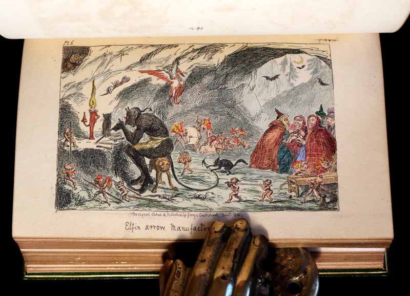 1830 1stED with 3 States illustrations by CRUIKSHANK- Letters on DEMONOLOGY & WITCHCRAFT by W. Scott bound by RIVIERE.